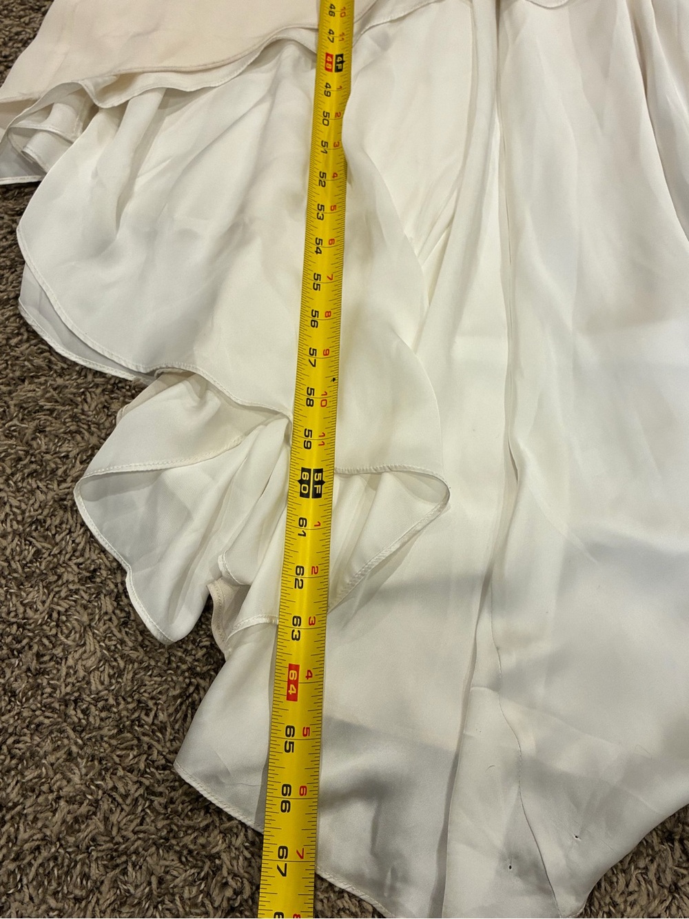 Alexandra Grecco Ivory V-Neck Bridal Gown Button Front 20's inspired Silhouette - Picture 8 of 15